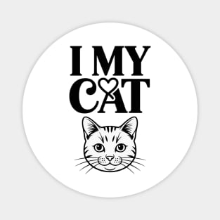 I Love My British Longhair Cat Ears Cat Breed Magnet